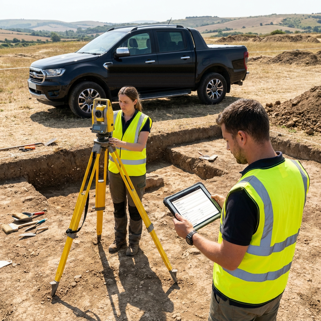 Total station integration with live WiFi connection